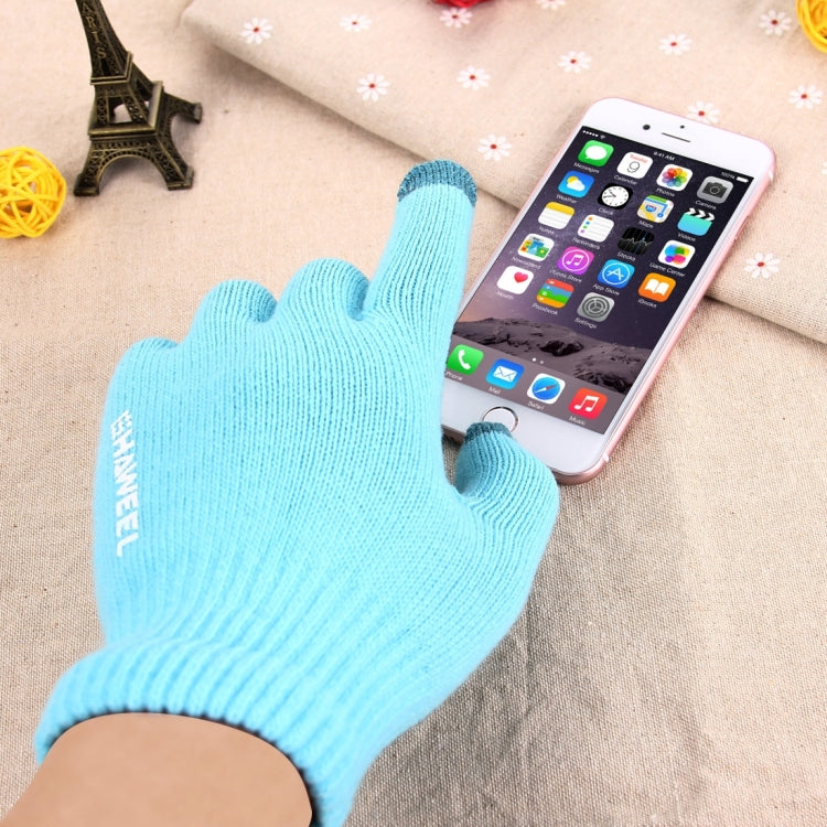 HAWEEL Three Fingers Touch Screen Gloves for Men, For iPhone, Galaxy, Huawei, Xiaomi, HTC, Sony, LG and other Touch Screen Devices(Blue) - Touch Gloves by HAWEEL | Online Shopping UK | buy2fix