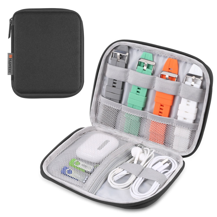 HAWEEL Watch Band Organizer Box Earphones / U Disk / Digital Cable Storage Case(Black) - Others by HAWEEL | Online Shopping UK | buy2fix