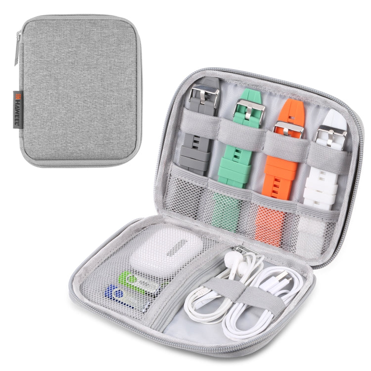 HAWEEL Watch Band Organizer Box Earphones / U Disk / Digital Cable Storage Case(Grey) - Others by HAWEEL | Online Shopping UK | buy2fix