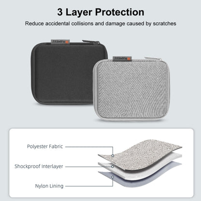 HAWEEL Watch Band Organizer Box Earphones / U Disk / Digital Cable Storage Case(Grey) - Others by HAWEEL | Online Shopping UK | buy2fix
