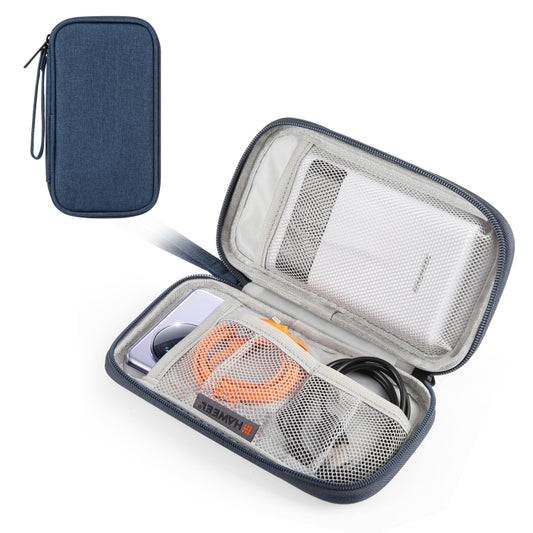 HAWEEL Electronic Organizer Storage Bag for Cellphones, Power Bank, Cables, Mouse, Earphones(Dark Blue) - Digital Storage Bag by HAWEEL | Online Shopping UK | buy2fix