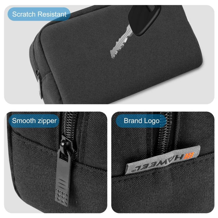 HAWEEL Electronic Organizer Storage Bag for Charger, Power Bank, Cables, Mouse, Earphones, Size: S(Black) - Digital Storage Bag by HAWEEL | Online Shopping UK | buy2fix
