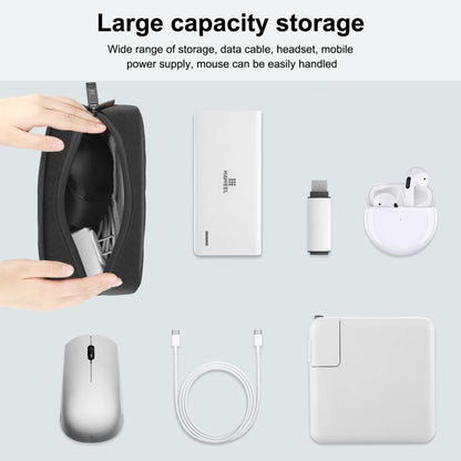 HAWEEL Electronic Organizer Storage Bag for Charger, Power Bank, Cables, Mouse, Earphones, Size: S(Black) - Digital Storage Bag by HAWEEL | Online Shopping UK | buy2fix