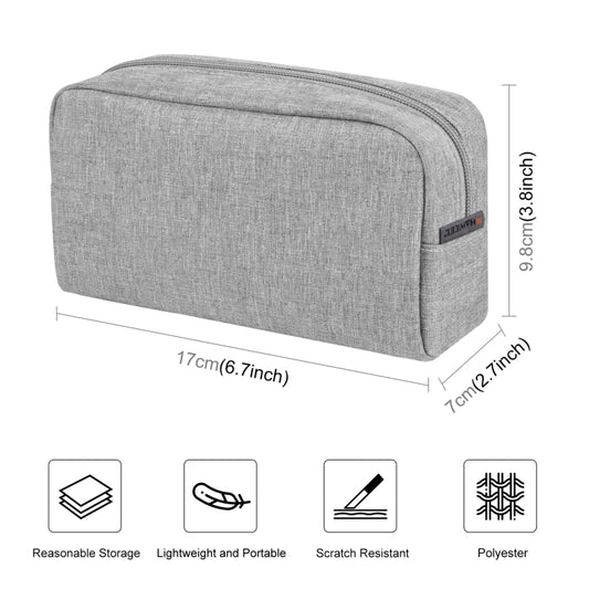 HAWEEL Electronic Organizer Storage Bag for Charger, Power Bank, Cables, Mouse, Earphones, Size: S(Grey) - Digital Storage Bag by HAWEEL | Online Shopping UK | buy2fix