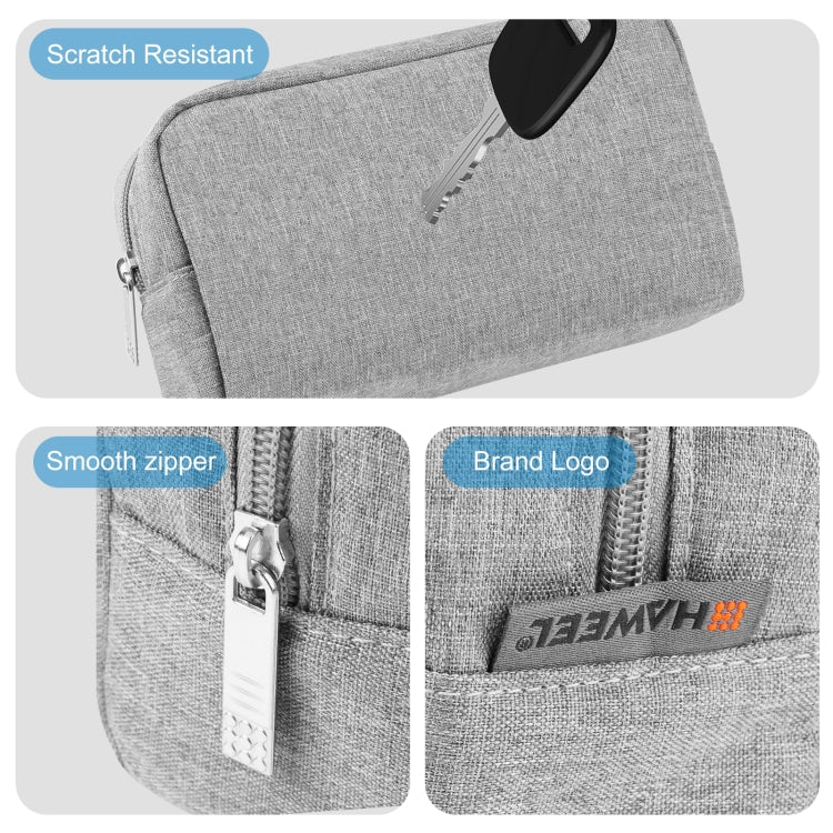 HAWEEL Electronic Organizer Storage Bag for Charger, Power Bank, Cables, Mouse, Earphones, Size: S(Grey) - Digital Storage Bag by HAWEEL | Online Shopping UK | buy2fix