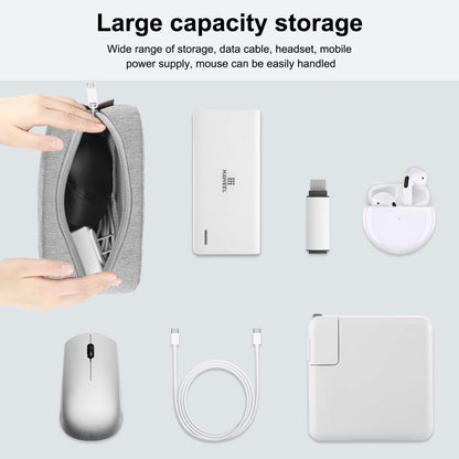 HAWEEL Electronic Organizer Storage Bag for Charger, Power Bank, Cables, Mouse, Earphones, Size: S(Grey) - Digital Storage Bag by HAWEEL | Online Shopping UK | buy2fix