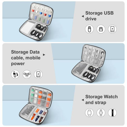 HAWEEL Watch Band Organizer Box Earphones / U Disk / Digital Cable Storage Case(Black) - Others by HAWEEL | Online Shopping UK | buy2fix