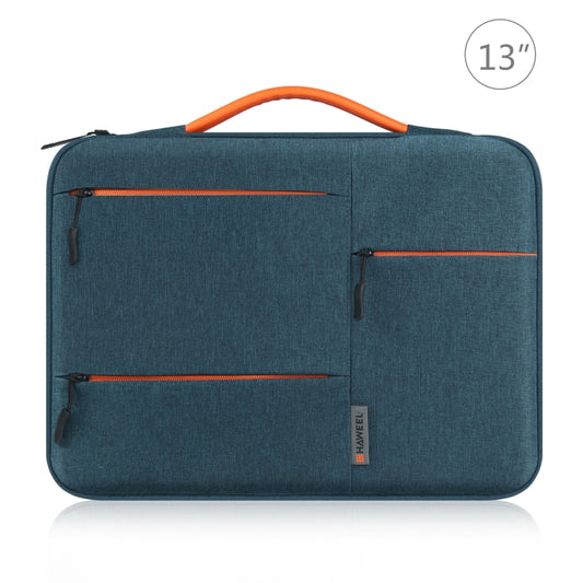 HAWEEL 13.0 inch Sleeve Case Zipper Briefcase Laptop Handbag For Macbook, Samsung, Lenovo Thinkpad, Sony, DELL Alienware, CHUWI, ASUS, HP, 13 inch -13.5 inch Laptops(Navy Blue) - 13.3 inch by HAWEEL | Online Shopping UK | buy2fix