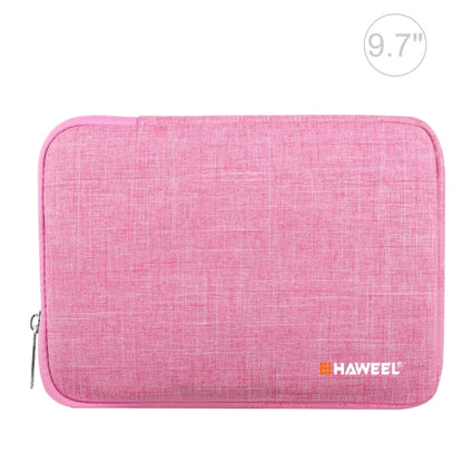 HAWEEL 9.7 inch Sleeve Case Zipper Briefcase Carrying Bag, For iPad 9.7 inch / iPad Pro 9.7 inch, Galaxy, Lenovo, Sony, Xiaomi, Huawei 9.7 inch Tablets(Pink) - Other by HAWEEL | Online Shopping UK | buy2fix
