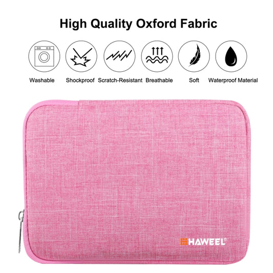 HAWEEL 9.7 inch Sleeve Case Zipper Briefcase Carrying Bag, For iPad 9.7 inch / iPad Pro 9.7 inch, Galaxy, Lenovo, Sony, Xiaomi, Huawei 9.7 inch Tablets(Pink) - Other by HAWEEL | Online Shopping UK | buy2fix