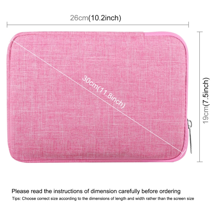 HAWEEL 9.7 inch Sleeve Case Zipper Briefcase Carrying Bag, For iPad 9.7 inch / iPad Pro 9.7 inch, Galaxy, Lenovo, Sony, Xiaomi, Huawei 9.7 inch Tablets(Pink) - Other by HAWEEL | Online Shopping UK | buy2fix