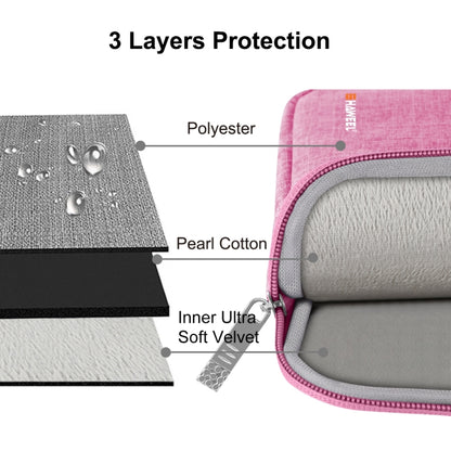HAWEEL 9.7 inch Sleeve Case Zipper Briefcase Carrying Bag, For iPad 9.7 inch / iPad Pro 9.7 inch, Galaxy, Lenovo, Sony, Xiaomi, Huawei 9.7 inch Tablets(Pink) - Other by HAWEEL | Online Shopping UK | buy2fix