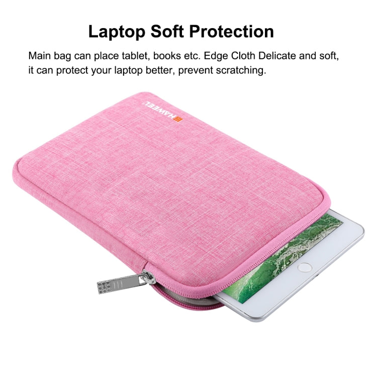HAWEEL 9.7 inch Sleeve Case Zipper Briefcase Carrying Bag, For iPad 9.7 inch / iPad Pro 9.7 inch, Galaxy, Lenovo, Sony, Xiaomi, Huawei 9.7 inch Tablets(Pink) - Other by HAWEEL | Online Shopping UK | buy2fix