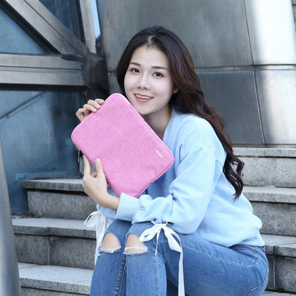 HAWEEL 9.7 inch Sleeve Case Zipper Briefcase Carrying Bag, For iPad 9.7 inch / iPad Pro 9.7 inch, Galaxy, Lenovo, Sony, Xiaomi, Huawei 9.7 inch Tablets(Pink) - Other by HAWEEL | Online Shopping UK | buy2fix