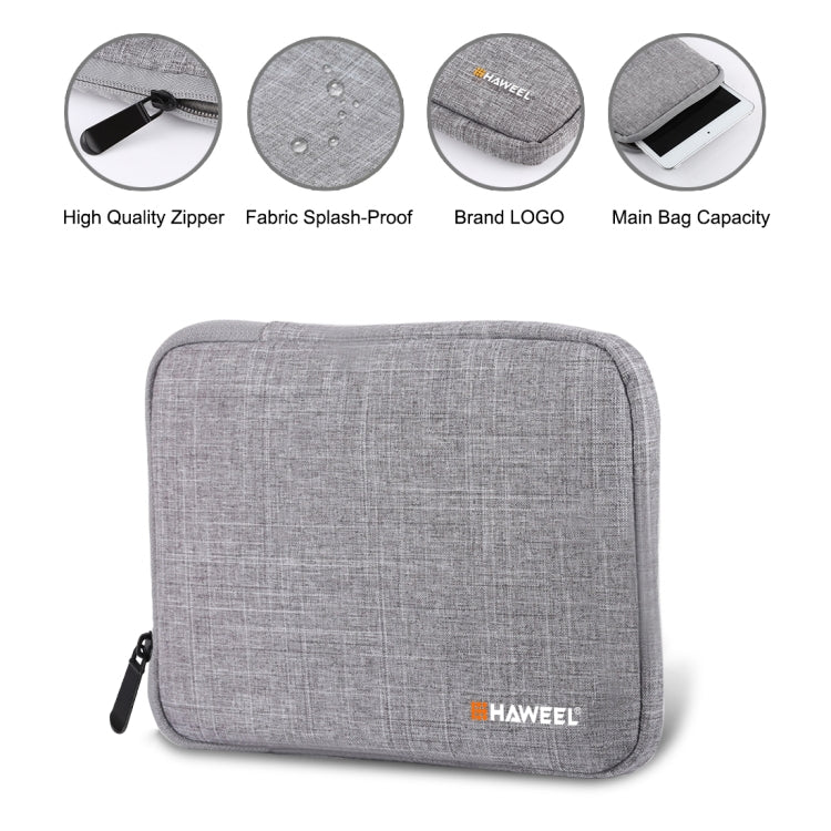 HAWEEL 9.7 inch Sleeve Case Zipper Briefcase Carrying Bag, For iPad 9.7 inch / iPad Pro 9.7 inch, Galaxy, Lenovo, Sony, Xiaomi, Huawei 9.7 inch Tablets(Grey) by HAWEEL