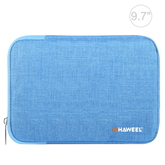 HAWEEL Étui de transport pour porte-documents à fermeture éclair de 9,7 pouces, pour iPad 9,7 pouces / iPad Pro 9,7 pouces, Galaxy, Lenovo, Sony, Xiaomi, Huawei 9,7 pouces tablettes (Bleu)