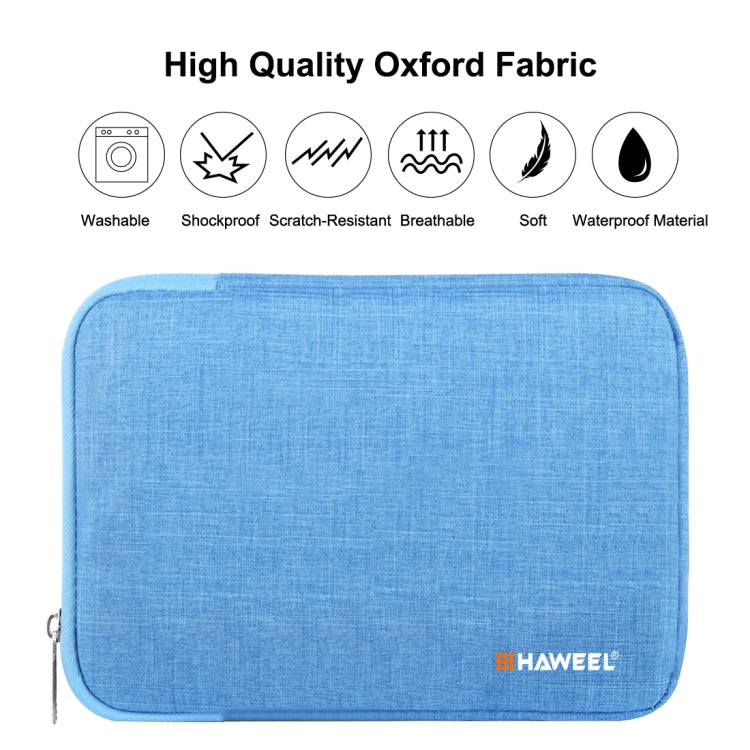 HAWEEL 9.7 inch Sleeve Case Zipper Briefcase Carrying Bag, For iPad 9.7 inch / iPad Pro 9.7 inch, Galaxy, Lenovo, Sony, Xiaomi, Huawei 9.7 inch Tablets(Blue) - Other by HAWEEL | Online Shopping UK | buy2fix