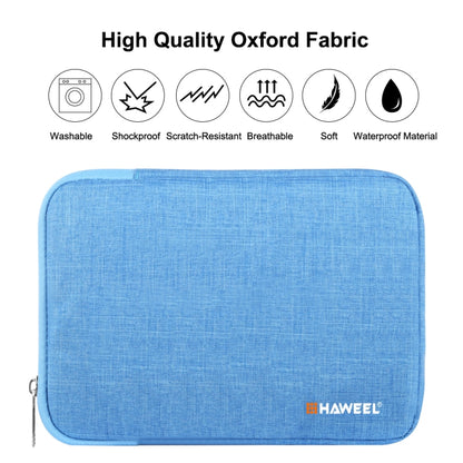 HAWEEL 9.7 inch Sleeve Case Zipper Briefcase Carrying Bag, For iPad 9.7 inch / iPad Pro 9.7 inch, Galaxy, Lenovo, Sony, Xiaomi, Huawei 9.7 inch Tablets(Blue) - Other by HAWEEL | Online Shopping UK | buy2fix