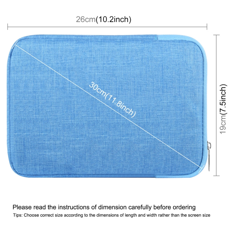 HAWEEL 9.7 inch Sleeve Case Zipper Briefcase Carrying Bag, For iPad 9.7 inch / iPad Pro 9.7 inch, Galaxy, Lenovo, Sony, Xiaomi, Huawei 9.7 inch Tablets(Blue) - Other by HAWEEL | Online Shopping UK | buy2fix