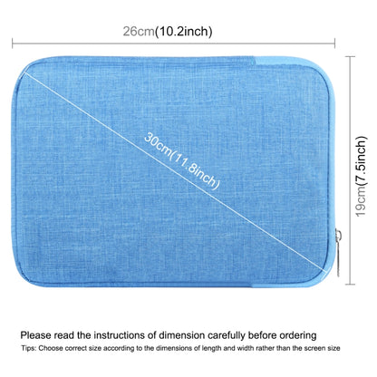 HAWEEL 9.7 inch Sleeve Case Zipper Briefcase Carrying Bag, For iPad 9.7 inch / iPad Pro 9.7 inch, Galaxy, Lenovo, Sony, Xiaomi, Huawei 9.7 inch Tablets(Blue) - Other by HAWEEL | Online Shopping UK | buy2fix