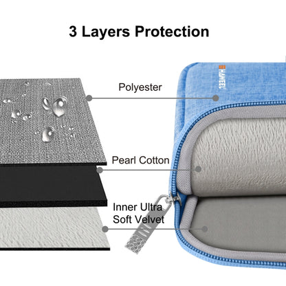 HAWEEL 9.7 inch Sleeve Case Zipper Briefcase Carrying Bag, For iPad 9.7 inch / iPad Pro 9.7 inch, Galaxy, Lenovo, Sony, Xiaomi, Huawei 9.7 inch Tablets(Blue) - Other by HAWEEL | Online Shopping UK | buy2fix