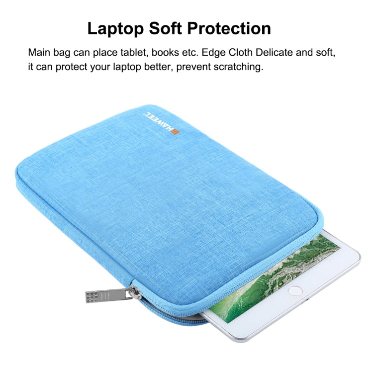 HAWEEL 9.7 inch Sleeve Case Zipper Briefcase Carrying Bag, For iPad 9.7 inch / iPad Pro 9.7 inch, Galaxy, Lenovo, Sony, Xiaomi, Huawei 9.7 inch Tablets(Blue) - Other by HAWEEL | Online Shopping UK | buy2fix
