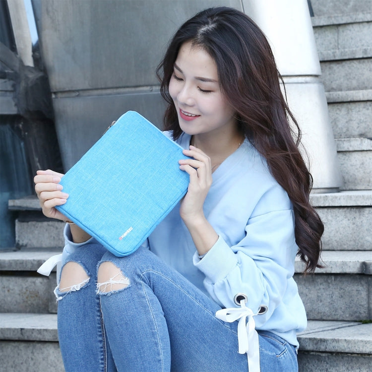 HAWEEL 9.7 inch Sleeve Case Zipper Briefcase Carrying Bag, For iPad 9.7 inch / iPad Pro 9.7 inch, Galaxy, Lenovo, Sony, Xiaomi, Huawei 9.7 inch Tablets(Blue) - Other by HAWEEL | Online Shopping UK | buy2fix