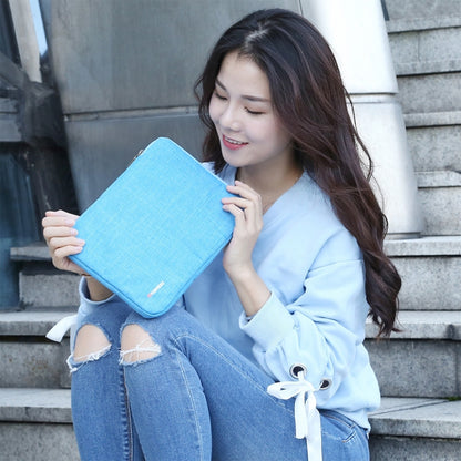HAWEEL 9.7 inch Sleeve Case Zipper Briefcase Carrying Bag, For iPad 9.7 inch / iPad Pro 9.7 inch, Galaxy, Lenovo, Sony, Xiaomi, Huawei 9.7 inch Tablets(Blue) - Other by HAWEEL | Online Shopping UK | buy2fix
