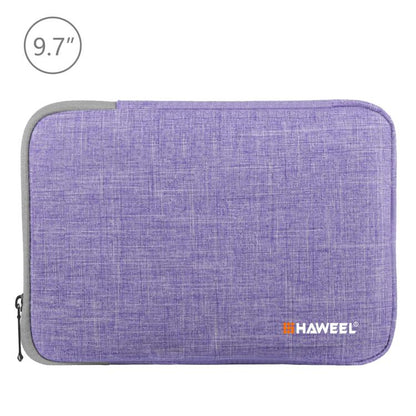 HAWEEL 9.7 inch Sleeve Case Zipper Briefcase Carrying Bag, For iPad 9.7 inch / iPad Pro 9.7 inch, Galaxy, Lenovo, Sony, Xiaomi, Huawei 9.7 inch Tablets(Purple) - Other by HAWEEL | Online Shopping UK | buy2fix