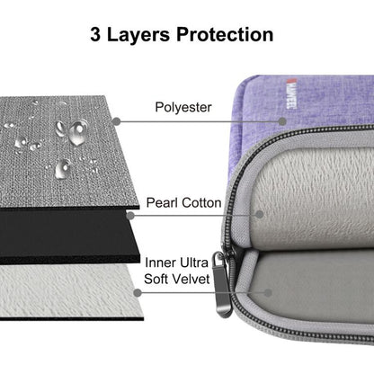 HAWEEL 9.7 inch Sleeve Case Zipper Briefcase Carrying Bag, For iPad 9.7 inch / iPad Pro 9.7 inch, Galaxy, Lenovo, Sony, Xiaomi, Huawei 9.7 inch Tablets(Purple) - Other by HAWEEL | Online Shopping UK | buy2fix
