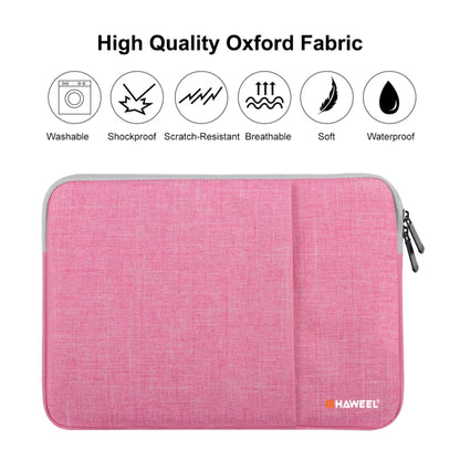 HAWEEL 13.0 inch Sleeve Case Zipper Briefcase Laptop Carrying Bag, For Macbook, Samsung, Lenovo, Sony, DELL Alienware, CHUWI, ASUS, HP, 13 inch and Below Laptops(Pink) - 13.3 inch by HAWEEL | Online Shopping UK | buy2fix