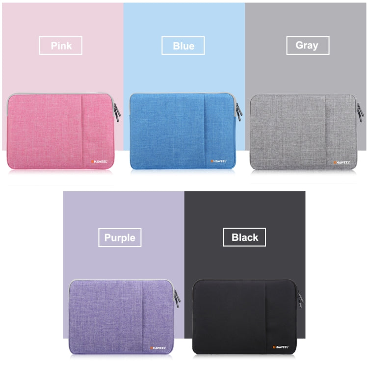 HAWEEL 15.0 inch Sleeve Case Zipper Briefcase Laptop Carrying Bag, For Macbook, Samsung, Lenovo, Sony, DELL Alienware, CHUWI, ASUS, HP, 15 inch and Below Laptops(Pink) - 15 inch by HAWEEL | Online Shopping UK | buy2fix