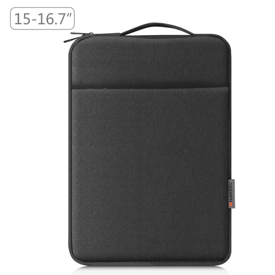 HAWEEL Housse pour ordinateur portable avec fermeture éclair et poignée pour ordinateur portable de 15 à 16,7 pouces (noir)