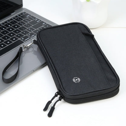 HAWEEL Clutch Bag Passport Wallet Document Organizer Credit Cards Case Bag (Black) - Card & Passport Bags by HAWEEL | Online Shopping UK | buy2fix