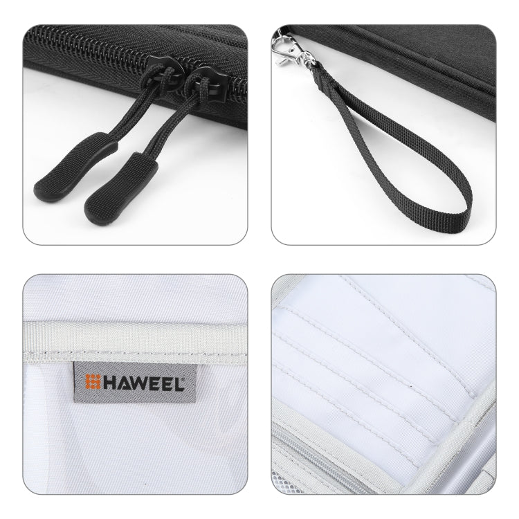 HAWEEL Clutch Bag Passport Wallet Document Organizer Credit Cards Case Bag (Black) - Card & Passport Bags by HAWEEL | Online Shopping UK | buy2fix