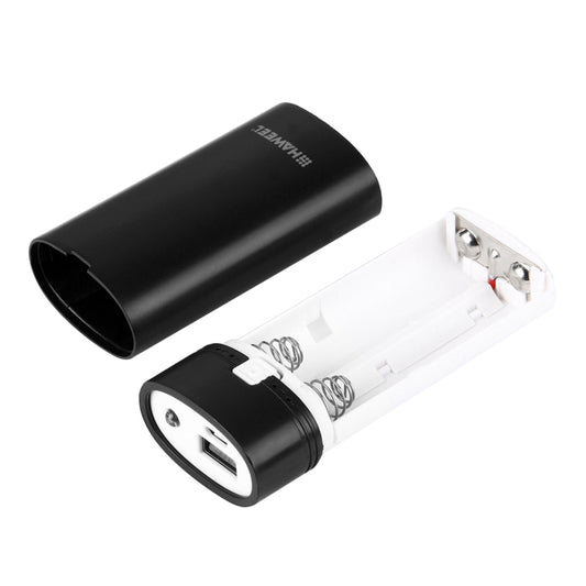 HAWEEL DIY 2x 18650 Battery (Not Included) 5600mAh Power Bank Shell Box with USB Output & Indicator(Black) - Power Bank Box by HAWEEL | Online Shopping UK | buy2fix