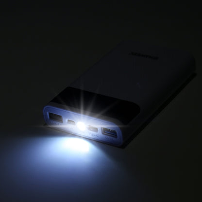 HAWEEL DIY 4x 18650 Battery (Not Included) 12000mAh Dual-way QC Charger Power Bank Shell Box with 2x USB Output & Display, Support QC 2.0 / QC 3.0 / FCP / SFCP / AFC / MTK / BC 1.2 / PD(White) by buy2fix