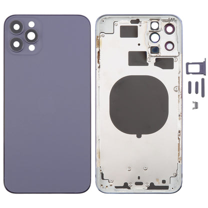 Back Cover with Appearance Imitation of iP13 Pro Max for iPhone 11 Pro Max(Purple) by buy2fix