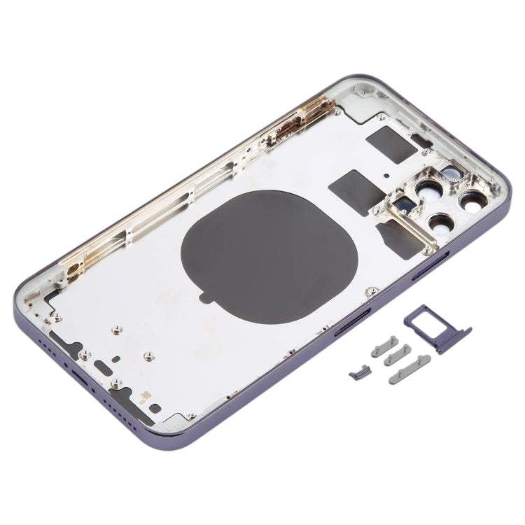 Back Cover with Appearance Imitation of iP13 Pro Max for iPhone 11 Pro Max(Purple) by buy2fix