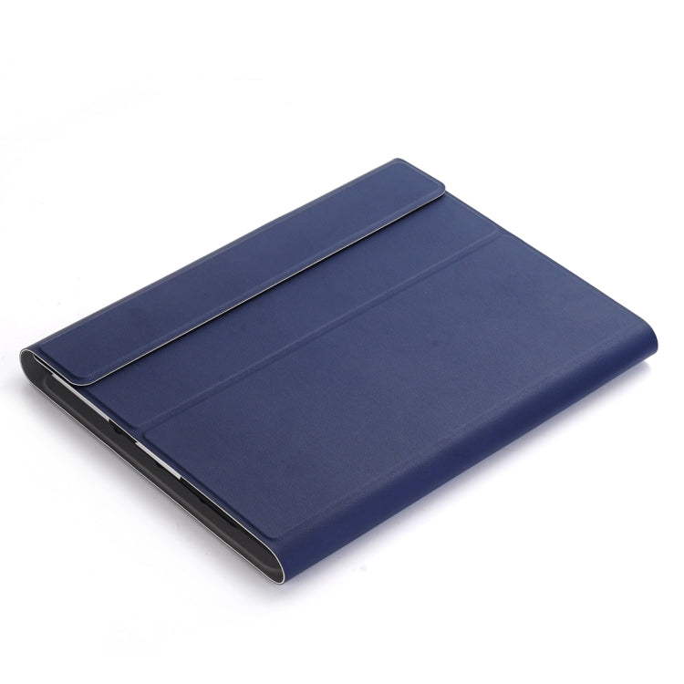 A02 for iPad 4 / 3 / 2 Universal Ultra-thin ABS Horizontal Flip Tablet Case + Bluetooth Keyboard(Blue) - Universal by buy2fix | Online Shopping UK | buy2fix