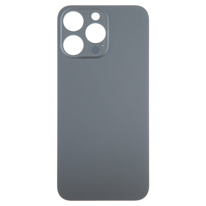 For iPhone 15 Pro Max Glass Battery Back Cover(Black) - Back Cover by buy2fix | Online Shopping UK | buy2fix