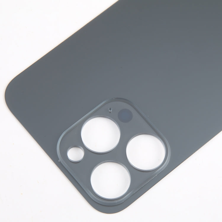 For iPhone 15 Pro Max Glass Battery Back Cover(Black) - Back Cover by buy2fix | Online Shopping UK | buy2fix