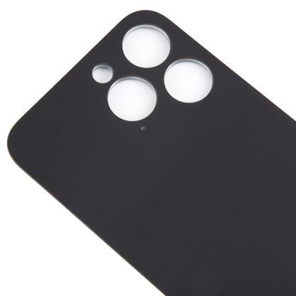For iPhone 15 Pro Max Glass Battery Back Cover(Black) - Back Cover by buy2fix | Online Shopping UK | buy2fix