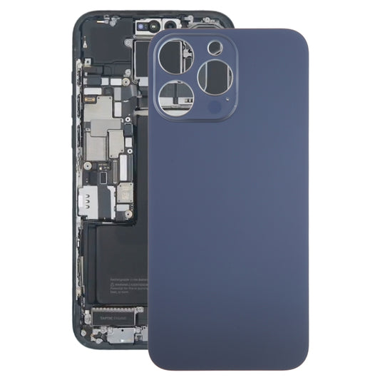 For iPhone 15 Pro Max Glass Battery Back Cover(Blue) - Back Cover by buy2fix | Online Shopping UK | buy2fix