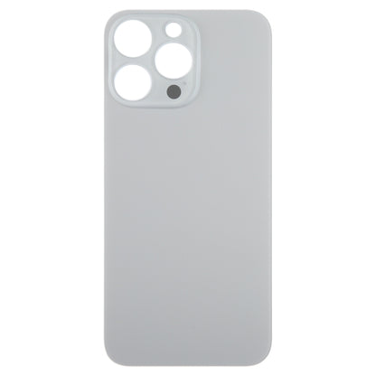 For iPhone 15 Pro Max Easy Replacement Big Camera Hole Glass Back Battery Cover(Titanium) - Back Cover by buy2fix | Online Shopping UK | buy2fix