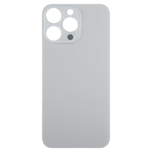 For iPhone 15 Pro Max Easy Replacement Big Camera Hole Glass Back Battery Cover(Titanium) - Back Cover by buy2fix | Online Shopping UK | buy2fix