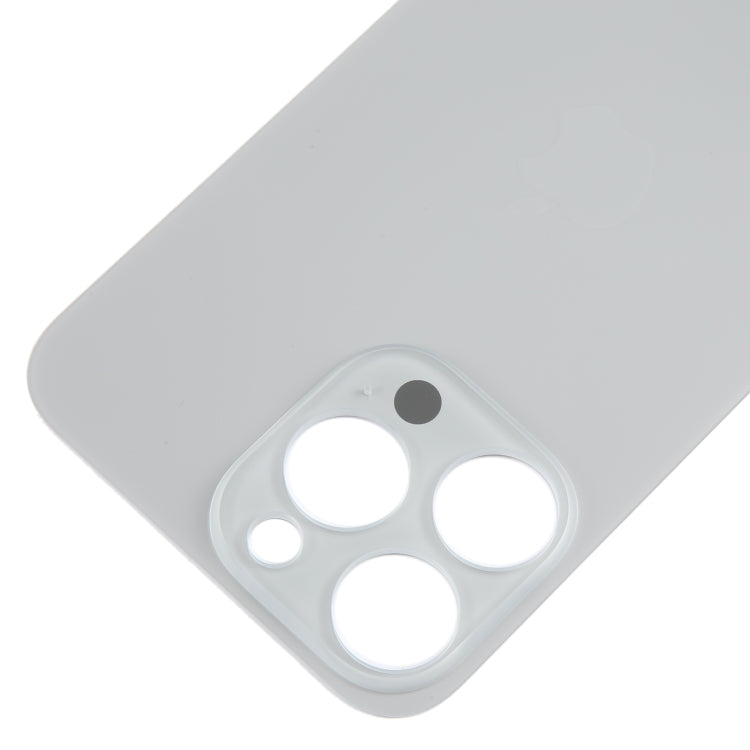 For iPhone 15 Pro Max Easy Replacement Big Camera Hole Glass Back Battery Cover(Titanium) - Back Cover by buy2fix | Online Shopping UK | buy2fix
