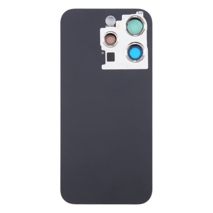 For iPhone 15 Pro Max Glass Battery Back Cover with Camera Lens Cover(Grey) - Back Cover by buy2fix | Online Shopping UK | buy2fix