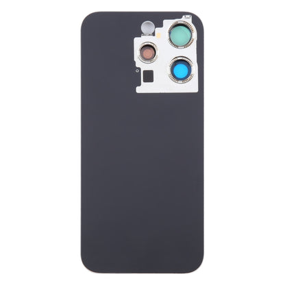 For iPhone 15 Pro Max Glass Battery Back Cover with Camera Lens Cover(Grey) - Back Cover by buy2fix | Online Shopping UK | buy2fix