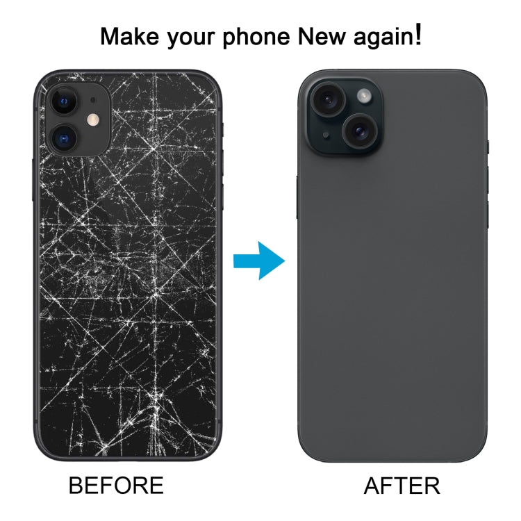 Back Cover with Appearance Imitation of iP15 Pro for iPhone 11(Black) by buy2fix